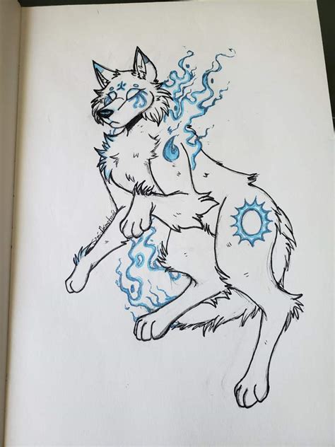 Fire Wolf | Drawing Challenge Amino Amino