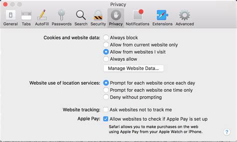 Clearing Cache and Cookies Safari 13.0 (Mac)