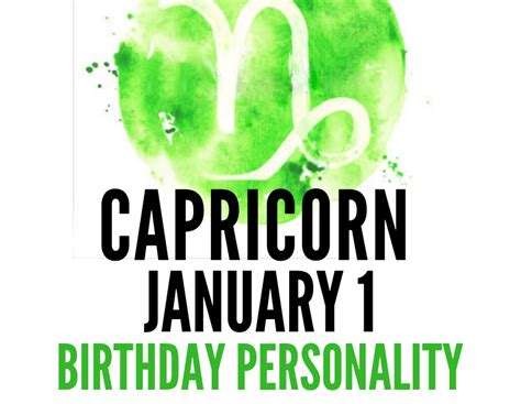 January 1 Zodiac Birthday Personality | astroligion.com