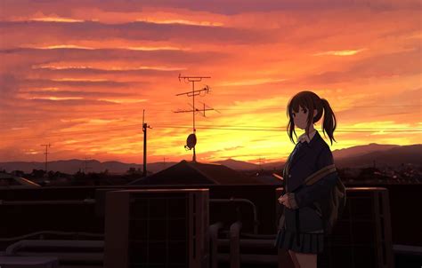 Aesthetic Anime Sunset Wallpapers - Wallpaper Cave