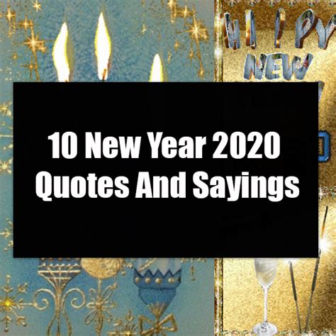 10 New Year 2020 Quotes And Sayings