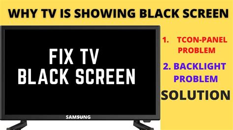 WHY MY TV IS SHOWING BLACK SCREEN || TV BLACK SCREEN FIX | Black screen, Led tv, Problem and ...