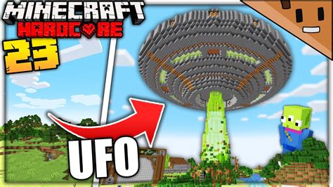 I Built an Alien UFO in Minecraft Hardcore! (#23) - YouTube