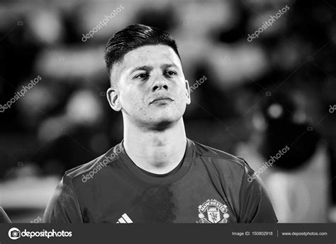 Marcos Rojo in match 1/8 finals of the Europa League between FC – Stock Editorial Photo ...