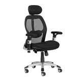 Temple & Webster Deluxe Mesh Ergonomic Office Chair with Headrest