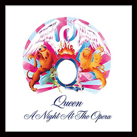 Buy Queen A Night at The Opera 12" Album Cover Framed Print, MDF, Multi-Colour, 32 x 32 x 1.5 cm ...