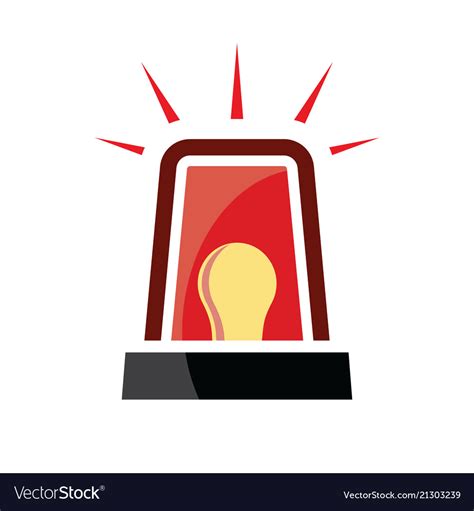 Emergency light Royalty Free Vector Image - VectorStock