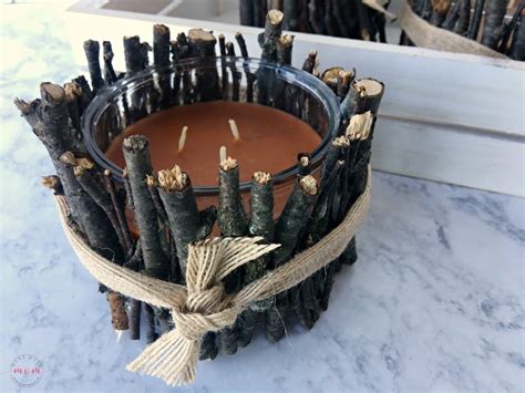 Rustic DIY Candle Holders - Must Have Mom