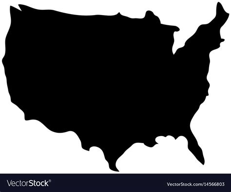 Usa country map icon Royalty Free Vector Image