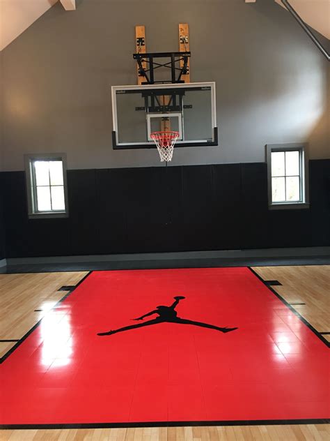 Indoor Garage Basketball Court By Sport Court Home | Home basketball ...