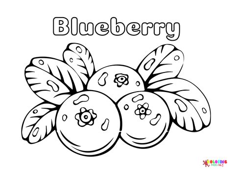 Drawing Blueberry Coloring Page - Free Printable Coloring Pages