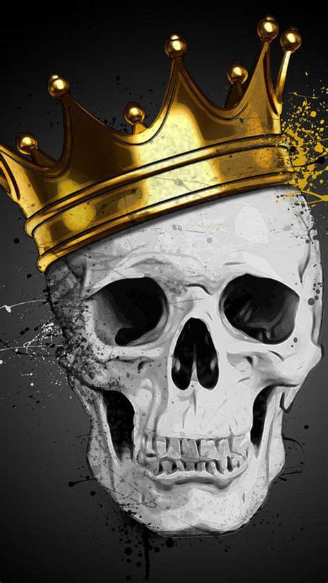 Skull with Crown Wallpapers on WallpaperDog