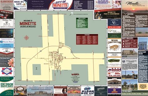 Map of City of Monette