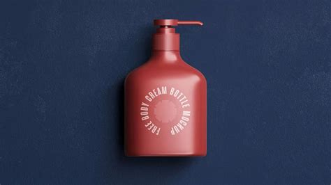 Small Plastic Sanitizer Bottle Mockup - Package Mockups