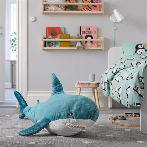 BLÅHAJ soft toy, shark, 100 cm (39 ¼") - IKEA