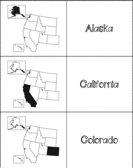 Us Western Region States And Capitals