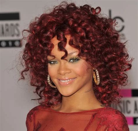 Rihanna Blonde Curly Hair