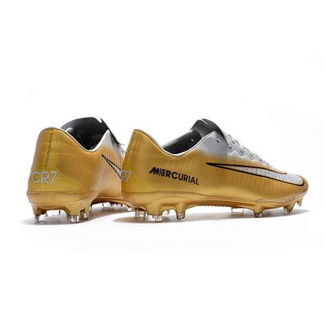 Nike Mercurial Vapor XI FG Soccer Cleats On Sale Gold White