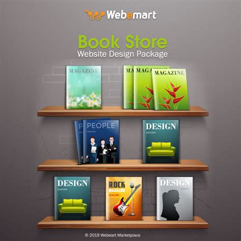 Book Store Website Design Package - Webemart Marketplace