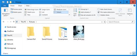 Reset Folder View Settings to Default in Windows 10 | Tutorials