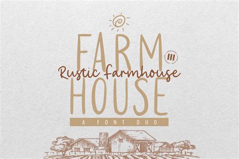 Rustic Farmhouse Font by colllabstudio · Creative Fabrica