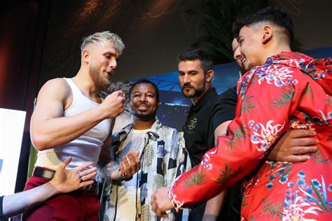 Photos: Jake Paul, AnEsonGib - Face To Face at LA Presser - Boxing News