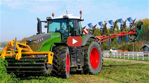 Ploughing/ Plowing/ Labour - Cover Crop | FENDT 1050 vario + Kverneland ...