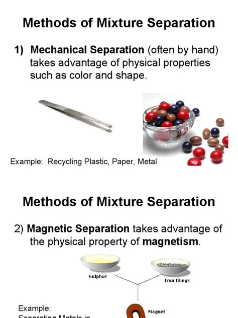 A Comprehensive Overview of Common Methods for Separating Mixtures ...