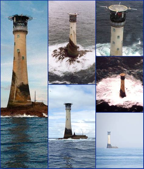 Wolf Rock Lighthouse is on Wolf Rock, 8 nautical miles (15 km; 9.2 mi ...