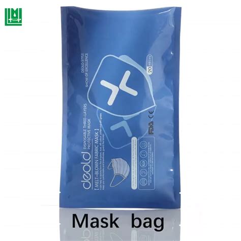 Custom Printed N95 Medical Face Masks Packaging Mylar Bag Pouch Sachet ...