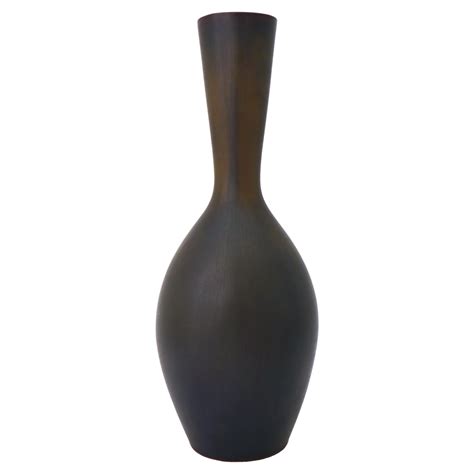 Black Large Ceramic Vase - Carl-Harry Stålhane - Rörstrand - Mid 20th ...