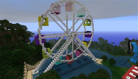 minecraft ferris wheel | Ferris wheel (new schematic) Minecraft Project | Minecraft | Pinterest ...