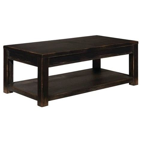 Gavelston Rectangular Cocktail Table - Black - Signature Design by Ashley Black Coffee Tables ...