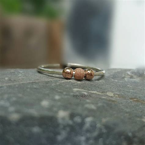 Adhd Fidget Ring Fidget Ring Adhd Jewelry Rose Gold Bead - Etsy