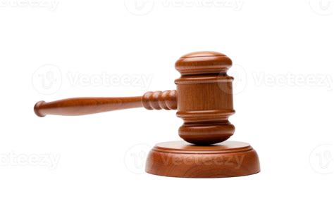 AI generated Judge gavel isolated on transparent background, Law and ...