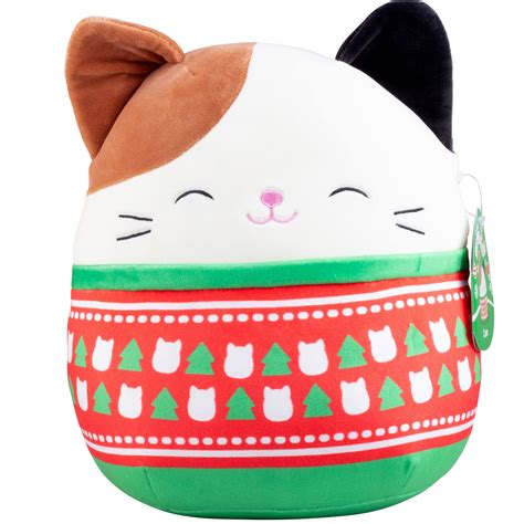 Squishmallow 10 Cam The Cat Plush Official Kellytoy Christmas Plush Cute And Soft Holiday Kitty ...