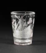 A Dutch engraved glass beaker, 19th century | Gobelet en verre gravé, travail hollandais, XIXe ...