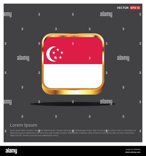 Singapore flag design vector Stock Vector Image & Art - Alamy