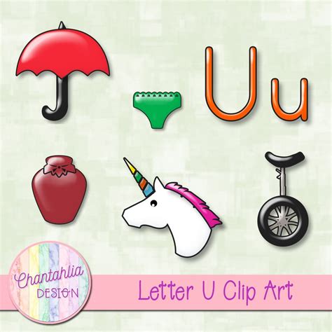 Beginning Sounds Letter U Clip Art - Chantahlia Design