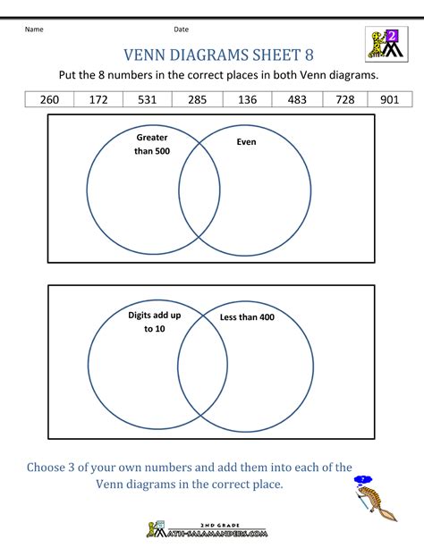 Venn Diagram Worksheets