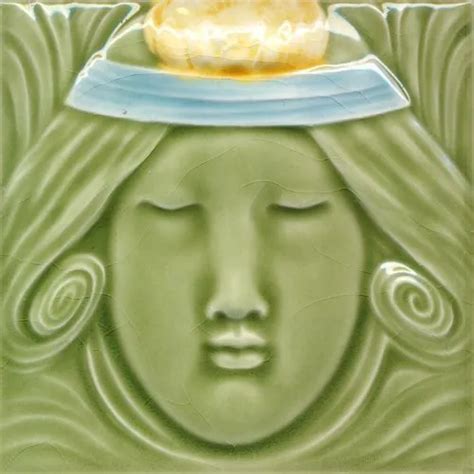 ART NOUVEAU VINTAGE Ceramic Tile Rare Reproduction Majolica Alfred Meakin Fliese £20.38 ...