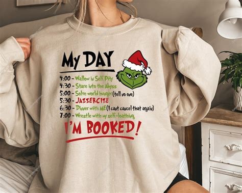 The Grinch Christmas Schedule Funny Shirt - Tunartdesign