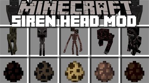 Minecraft SIREN HEAD TITANS MOD / DANGEROUS UNDERWORLD MOBS INVADE HOUSE !! Minecraft Mods - YouTube