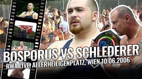 "Wrestlingmatch" Murat Bosporus vs Franz Schlederer - RWA LIVE am Allerheiligenplatz in Wien ...