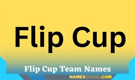 210+ Flip Cup Team Names And Suggestions