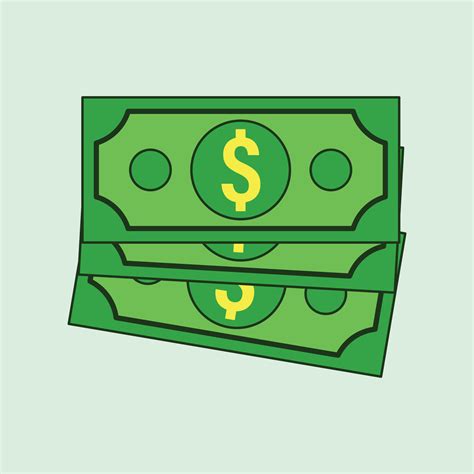 Money dollar bill cartoon vector illustration 6695460 Vector Art at ...