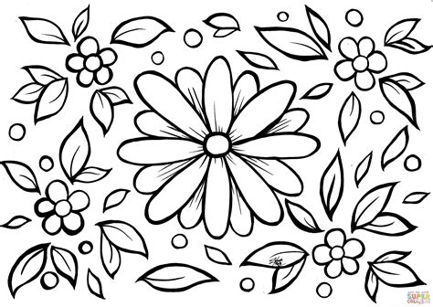 Flowers coloring page | Free Printable Coloring Pages