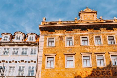 Historical Buildings on Old Town Square Prague Czechia. Stock Image - Image of cobblestone ...