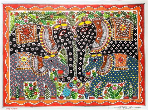 ELEPHANT FAMILY - International Indian Folk Art Gallery