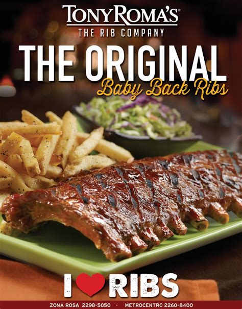 TONY ROMAS the rib company ORIGINAL baby back ribs - Ofertas Ahora